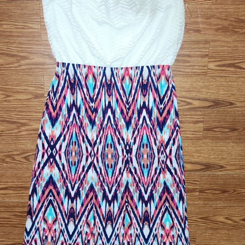 Colorful Patterned Women's Dress
